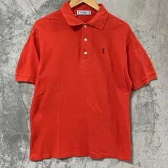 【L1264】 YVES SAINT LAURENT 半袖ポロシャツ M レッドのサムネイル