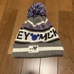 ディズニー ミッキー ニット帽 ポンポン付き