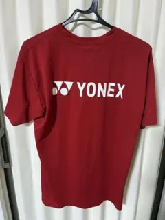 YONEX 赤 Tシャツ ロゴ入り　Lサイズ