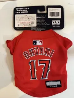 MLB Ohtani 17 犬服 XS レッド