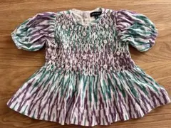 bonjour diary 4y Ikat Smocked Blouse