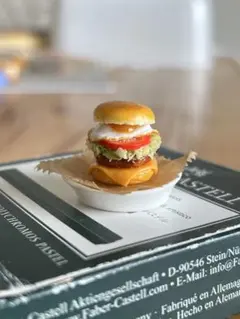 ◎ミニチュアフード　欲張りハンバーガー◎ハンバーガー miniaturefood