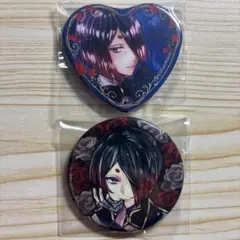 あくねこ　悪魔執事と黒い猫　シノノメ　ユーハン　原作画　缶バッジ　2点セット