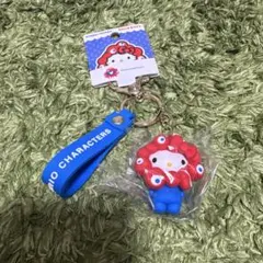 【未開封】大阪関西万博 ミャクミャク サンリオ なりきり キーホルダー キティ