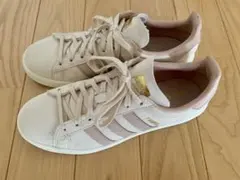 【美品】adidas campus ベージュ/ピンク/ゴールドタグ スニーカー