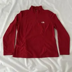 ノースフェイスフリース　赤　レディース