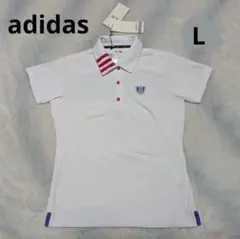 adidas ゴルフ レディースシャツ ホワイト レディースL