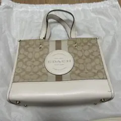 COACH トートバッグ ベージュ ホワイト