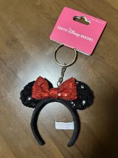 東京ディズニーリゾート ミニーマウス キーホルダー　カチューシャ
