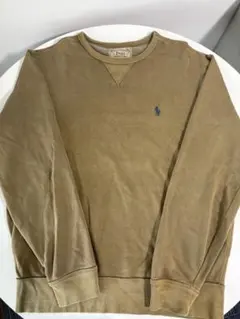 【希少カラー✨】ポロラルフローレン スウェット 前V ガゼット カーキ色M 相当