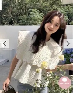 バースデーバッシュJACQUARD DOT TRIPLE FRILL TOPS - メルカリ