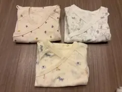 出産準備　ユニクロ　ボディスーツ3点　カバーオール3点　60cm
