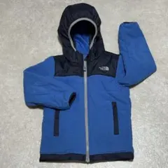ノースフェイス フリースジャケット 青 リバーシブル 子供服 ナイロンジャケット