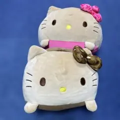 ハローキティ コロふわ ねそべり クッション ヒョウ柄リボン 日焼け