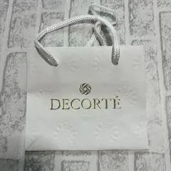 DECORTE エンボスショップ袋 ホワイト
