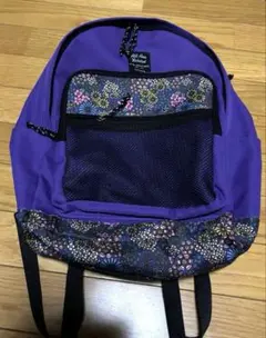（みみきゅ様専用）チチカカ　リュック　バッグパック　パープル　花柄　バッグのサムネイル