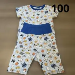 アンパンマン　腹巻き付きパジャマ　男の子　100センチ　バイキンマンのサムネイル