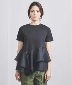 UNITED ARROWS☆フリル コンビ 8SL ニット - メルカリ