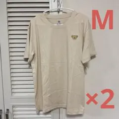 ダッフィー ワンポイント刺繍Tシャツ 2枚セット