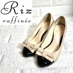 【ほぼ未使用】Riz raffinee リボン オープントゥパンプスのサムネイル