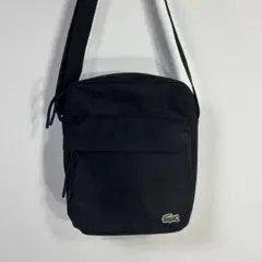 ラコステ LACOSTE ショルダーバッグ サコッシュ ブラック 黒 ナイロン