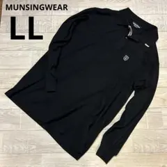 MUNSINGWEAR Grand Slam ブラック ポロシャツ