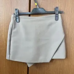 【ZARA】ミニスコート（グレージュ） XS
