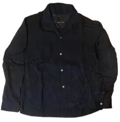 美品　ラッドミュージシャン　オープンカラーシャツ　ブラック　ファイヤー　レーヨン