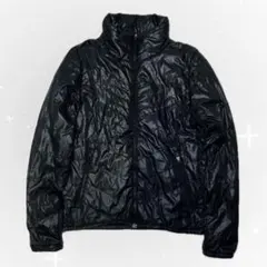 00s NIKE ダウンジャケット キルティング y2k ブラック