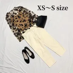 新品あり！【コーデ売り】長袖シースルーカットソー＋テーパードパンツ　XS～S相当
