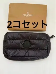 MONCLER キルティングポーチ ブラック 袋付き ノベルティ - メルカリ