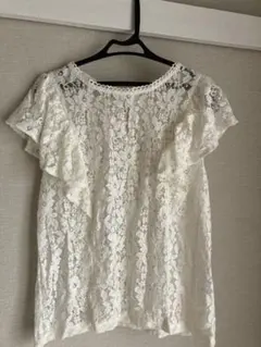 【新品】レースカットソーLサイズ