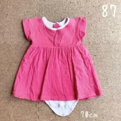 半袖ロンパース ワンピース70cm  プチバトー♡