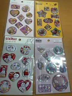 ディズニー　キャラクターシールセット 4種