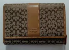 COACH 二つ折り財布 モノグラム柄