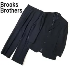 ブルックスブラザーズ パンツスーツ 黒 ウール ポリエステル 35W B3799