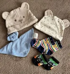 ベビー用帽子・ハンカチ・靴下セット