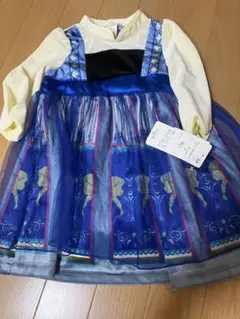 新品　80 長袖　ワンピース　アナ雪　コスプレ　ハロウィン　なりきり