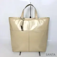 GUCCI グッチ エナメル パテント トートバッグ ハンドバッグ GG柄
