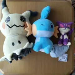 ポケモン ぬいぐるみ 3点セット ミミッキュ ミズゴロウ チョロネコ