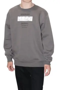 N.HOOLYWOOD CREWNECK SWEATSHIRT チャコール