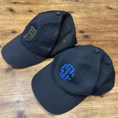 キャップ 2つ 古着屋で購入 黒色