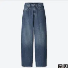 美品 UNIQLO ワイドフィットカーブジーンズ 26