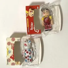 60周年デザイン100% ベアブリック ペコちゃん& ミルキーセット