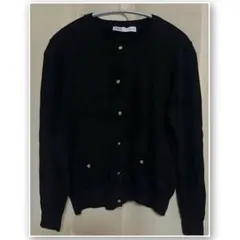 ZARA 黒 カーディガン M