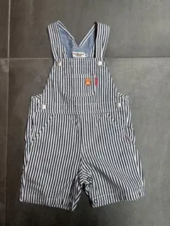 Hot Biscuits ミキハウス　ヒッコリーオーバーオール M