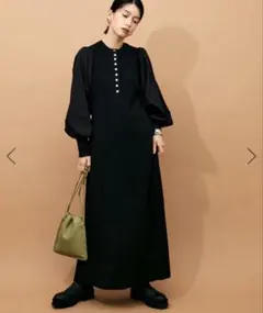 【美品】　ADAM ET ROPÉ ボタンディテール　ロングスリーブ　ワンピース