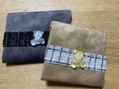 2個セット⭐︎ミニ財布.小物入れクマモチーフ付き