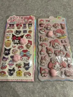 キャラクター立体シールセット 2シート