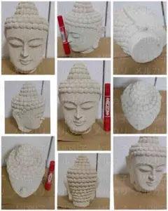 アジアンエスニック バリ島 ブッダ 仏陀石像パラスストーン ブッダヘッド